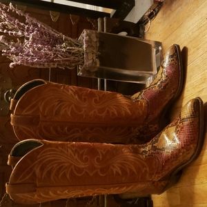 Western Boots SNAKESKIN sz 6